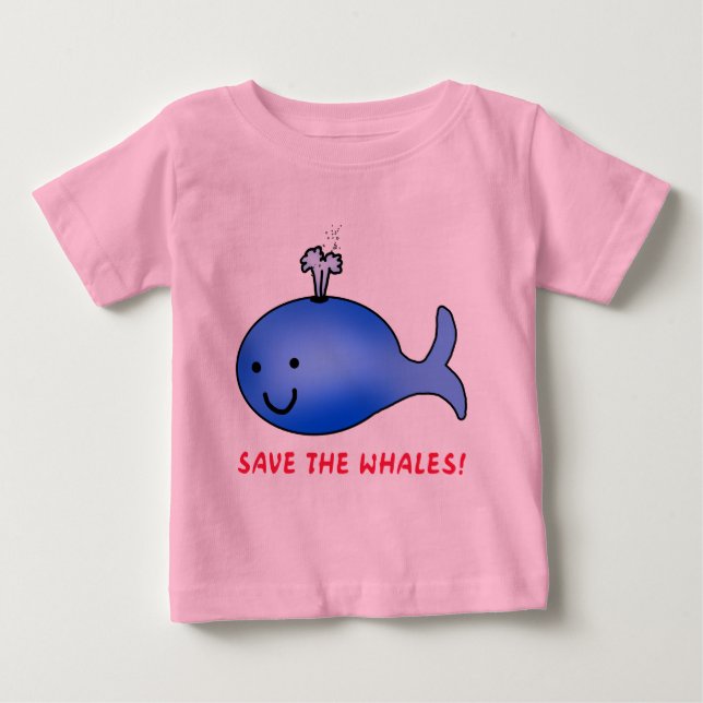 Rett die Wale! Baby T-shirt (Vorderseite)