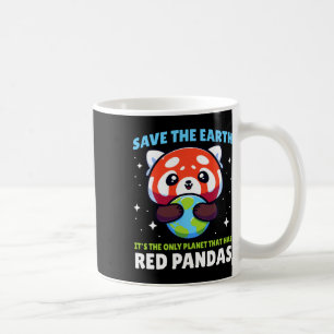 Rett Earth Red Panda Design - Funny Animal Earth D Kaffeetasse