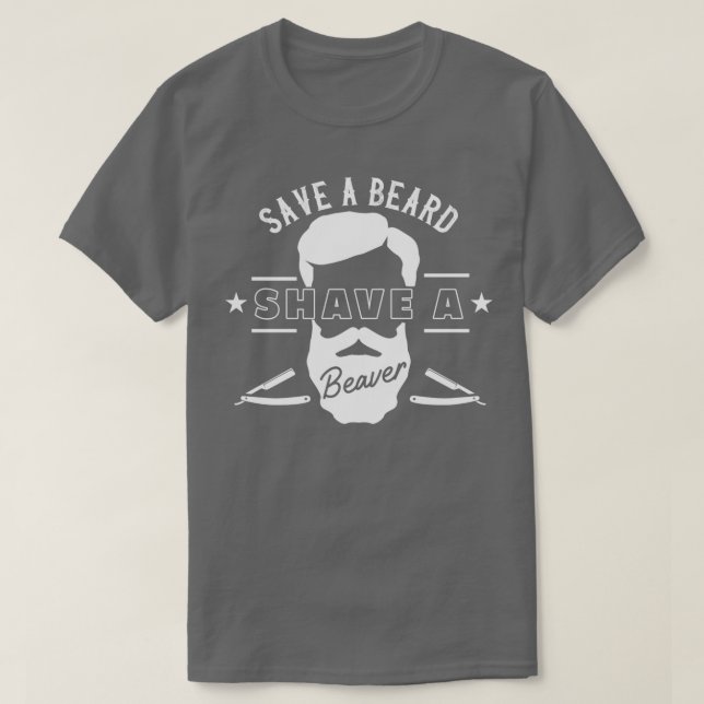 Rett einen Bärensaib ein Biber Funny Geschenk T-Shirt (Design vorne)