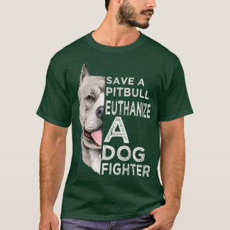 Rett einen Pitbull Euthanize einen Hundekämpfer T-Shirt