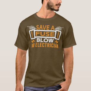 Rett einer Sicherung und eines Elektrikers 2 T-Shirt