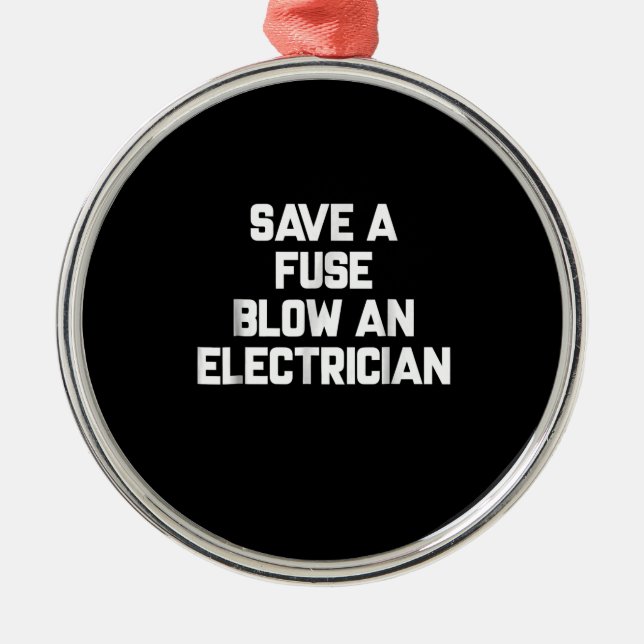 Rett einer Sicherung und eines elektrischen Lustig Ornament Aus Metall (Vorne)