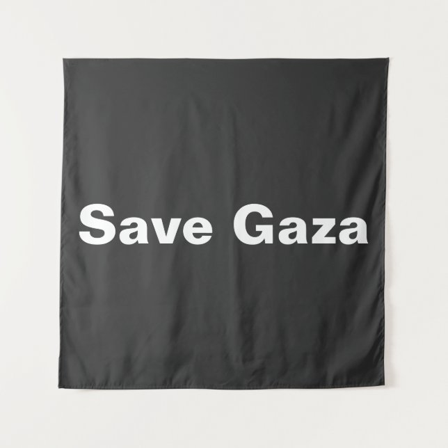 Rett eines einfachen Texts für Gaza zur Unterstütz Wandteppich (Vorderseite)