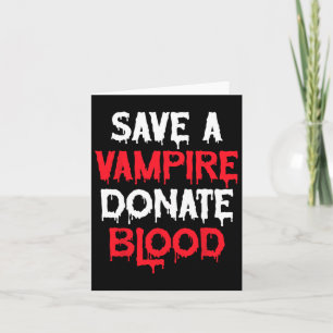 Rett eines Vampire-Blutspendenkostüms Karte