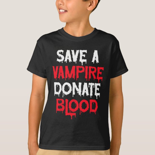 Rett eines Vampire-Blutspendenkostüms T-Shirt (Vorderseite)