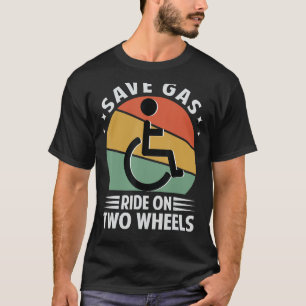 Rett-Gasfahrt auf zwei Rädern - sonnenbehindert mi T-Shirt
