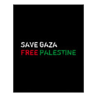 Rett Gaza Freie Palästina weiß rot grün schwarz