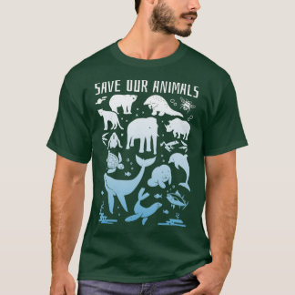 Rett gefährdeter Tiere der Welt T-Shirt