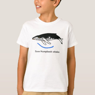 Rett Humpback WHALES - Gefährdete Tiergrafik T-Shirt