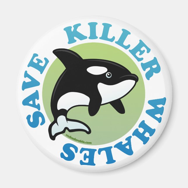 Rett Killer Whales Magnet (Vorne)