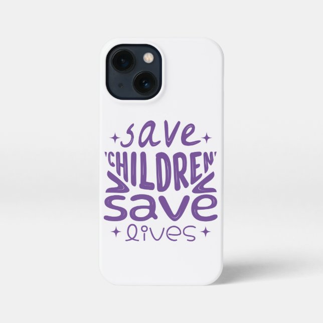 Rett Kinder, Rett Leben iPhone 13 Mini Hülle (Rückseite)