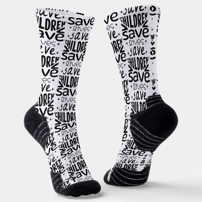 Rett Kinder, Rett Leben Socken (Gewinkelt)