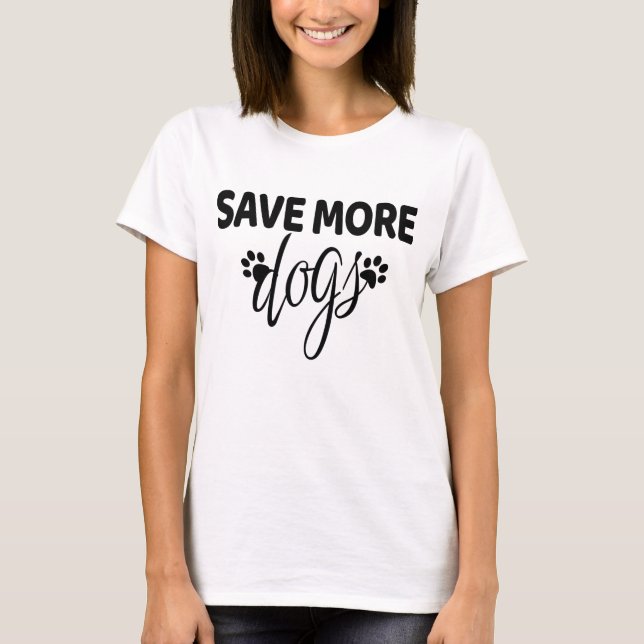Rett mehr Hunde T-Shirt (Vorderseite)