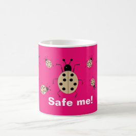 Rett mir! Niedliche, farbenfrohe Ladybugs, persona Kaffeetasse