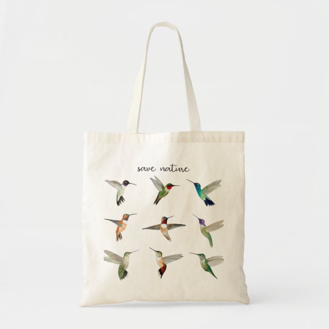 Rett Nature North American Hummingbirds Tragetasche (Vorne)