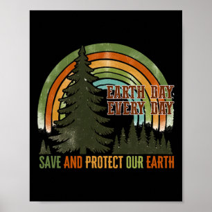 Rett Protect the Earth Make Daiday Earth Day Sun Poster