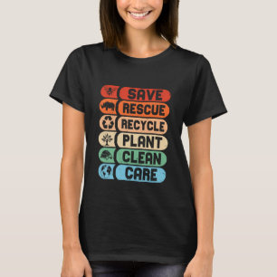 Rett Rescue Recycle Earth Day T-Shirt
