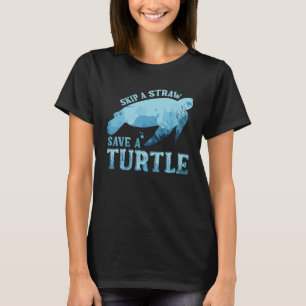 Rett Schildkröten Sauberes Meer Rette Naturozeane T-Shirt