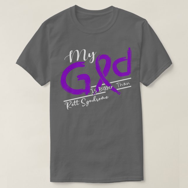 Rett-Syndrom-Bewusstsein, dass mein Gott in diesem T-Shirt (Design vorne)