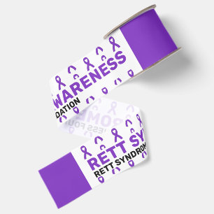Rett-Syndrom-Bewusstseins-Muster-Schleife Ripsband