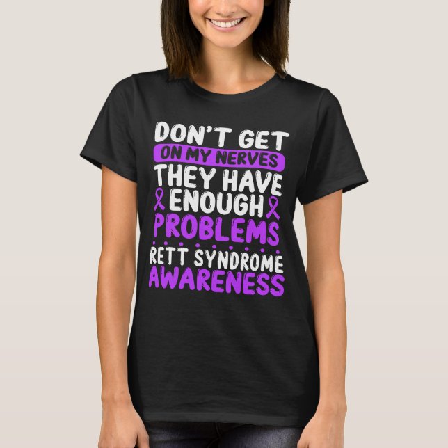 Rett-Syndrom Ribbon-Rett-Syndrom T-Shirt (Vorderseite)