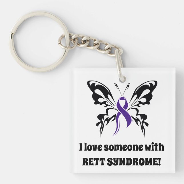 Rett-Syndrom Schlüsselkette Schlüsselanhänger (Vorderseite)