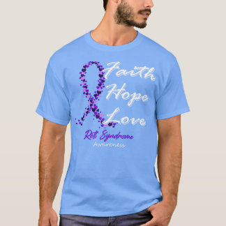 Rett Syndrome Awareness Faith Hope Liebe in dieser T-Shirt