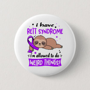 Rett Syndrome Awareness Month Ribbon Geschenke Button