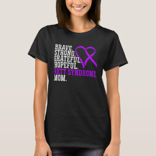 Rett Syndrome Mama I Tragen Lila Rett Syndrom Awar T-Shirt