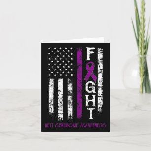 Rett Syndrome Warrior Us Flag Down Syndrom Awaren Karte