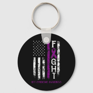 Rett Syndrome Warrior Us Flag Down Syndrom Awaren Schlüsselanhänger