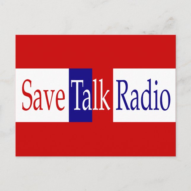 Rett Talk Radio Postcard Postkarte (Vorderseite)
