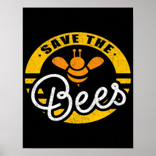 Rett The Bees Beekeeper  Geschenk für Bienenliebha Poster