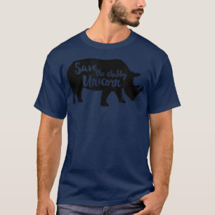 Rett The Chubby Unicorn Funny Rhino Lover Geschenk T-Shirt