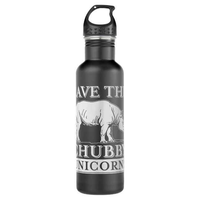 Rett The Chubby Unicorns Rhino 626 Edelstahlflasche (Vorderseite)