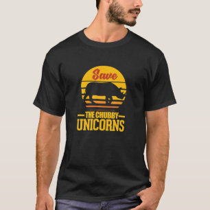 Rett The Chubby Unicorns Rhino Rhinoceros Sunset V T-Shirt