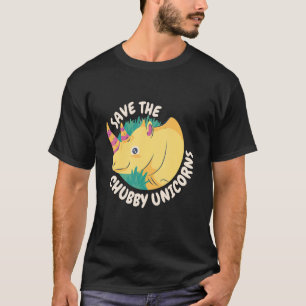Rett The Chubby Unicorns Rhino Wild Animals T-Shirt