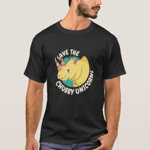 Rett The Chubby Unicorns Rhino Wild Animals T-Shirt