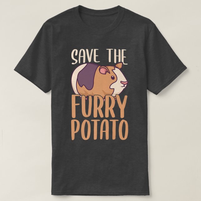 Rett the Furry Potato Guinea Pig Lover T-Shirt (Design vorne)