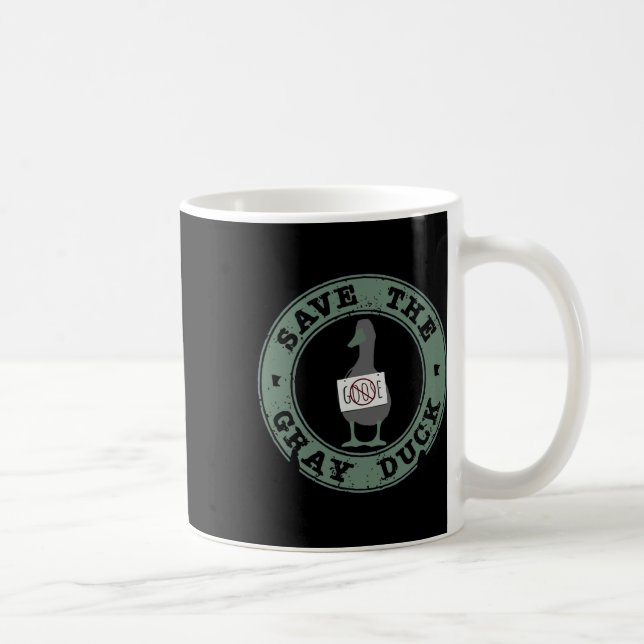 Rett The Grey Duck Funny Animals Weihnachtsbaum Lo Kaffeetasse (Rechts)