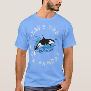 Rett the Sea Pandas Orca Whales Heart Killer Whale T-Shirt