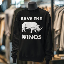 "Rett the Winos" Funny Wine Rhino