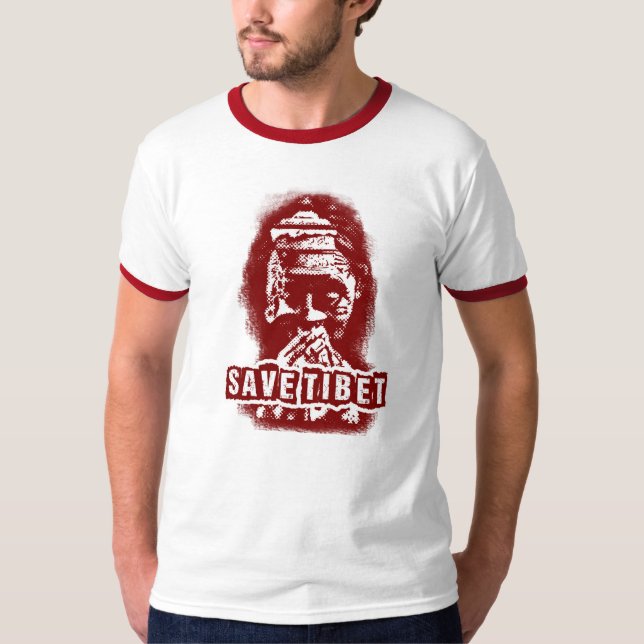 RETT TIBET~! KOSTENLOSE TIBET! T-Shirt (Vorderseite)