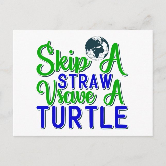 Rett Turtle Ankündigungspostkarte (Vorderseite)