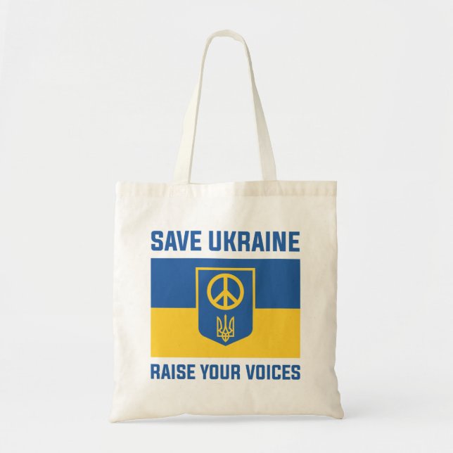 Rett Ukraine Ihre Stimme erheben Tragetasche (Vorne)
