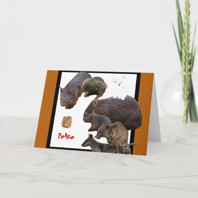 Rett uns, Frieden, Feiertagskarte (Vorderseite)