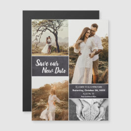 Rett unser neues Date Wedding Foto Ändern Sie das  Magneteinladung