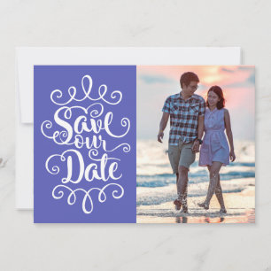 Rett unsere Hochzeit Handgeschriebenes Verzierte Einladung
