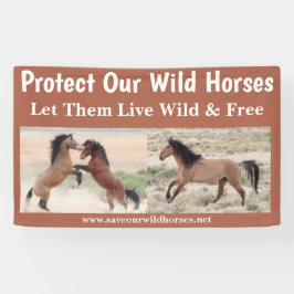 Rett Unsere Wilden Pferde 3 x 5 Banner