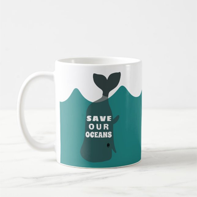 Rett unseren Ozeanwald Kaffeetasse (Links)
